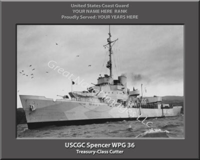 USCGC Spencer WPG 36 Personalized Coast Guard Print