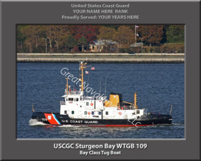 USCGC Sturgeon Bay WTGB 109 Personalized Coast Guard Cutter Print