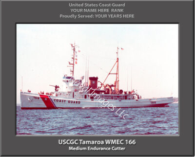 USCGC Tamaroa WMEC 166 Personalize cutter print