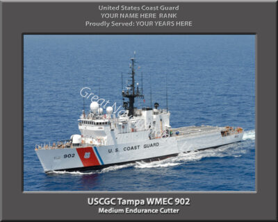 USCGC Tampa WMEC 902 Personalized Coast Guard Cutter print