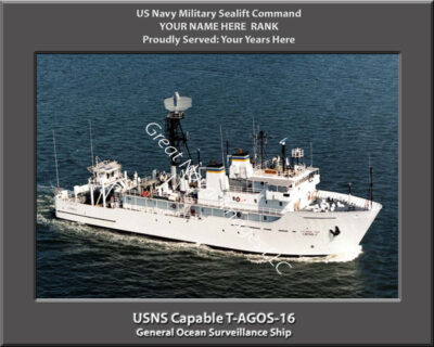 USNS Capable T-AGOS-16 Personalized Navy Ship Photo