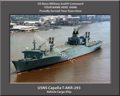 USNS Capella T-AKR-293 Personalized Navy Ship Photo