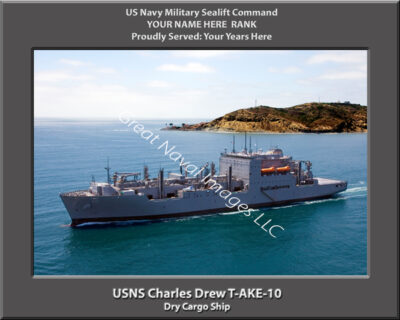 USNS Charles Drew T-AKE-10 Personalized Photo