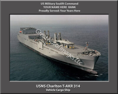 USNS Charlton T-AKR 314 Personalized Ship Print