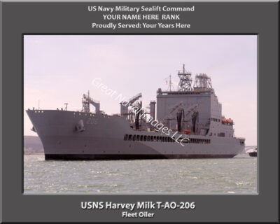 USNS Harvey Milk T-AO-206 Personalized Photo