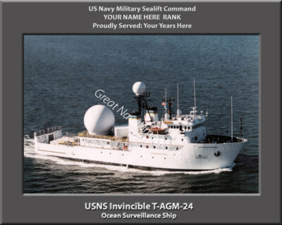 USNS Invincible T-AGM-24 Personalized Photo