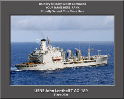 USNS John Lenthall T-AO-189 Personalized Photo