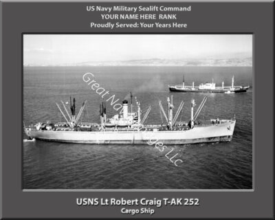 USNS Lt Robert Craig T-AK 252 Personalized Photo