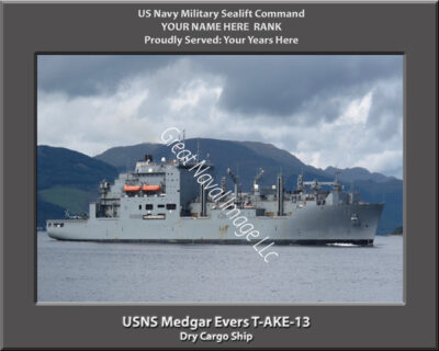 USNS Medgar Evers T-AKE-13 Personalized Photo