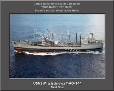 USNS Mississinewa T-AO-144 Personalized Navy Ship Photo