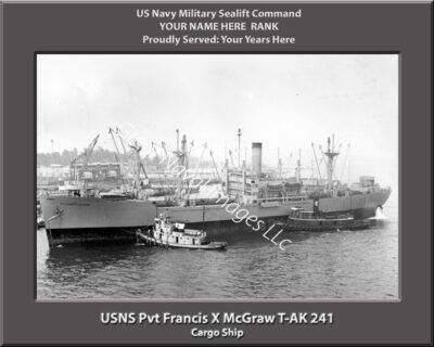 USNS Pvt Francis X McGraw T-AK 241 Personalized Photo