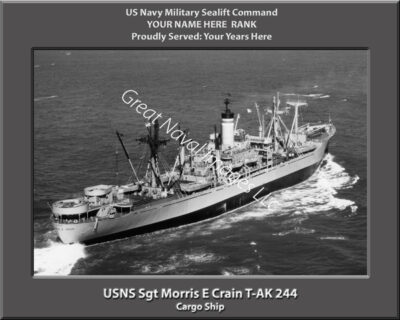 USNS Sgt Morris E Crain T-AK 244 Personalized Photo