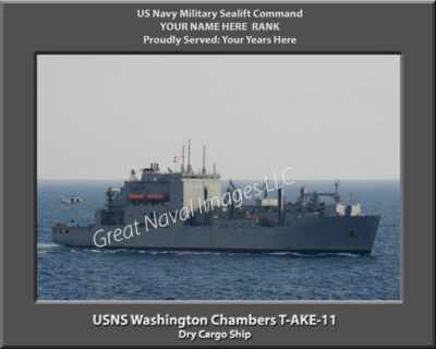 USNS Washington Chambers T-AKE-11 Personalized Photo