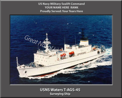 USNS Waters T-AGS-45 Personalized Photo