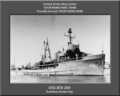 USS ATA 200 Personalized Photo