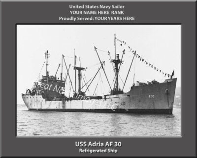 USS Adria AF 30 Personalized Photo