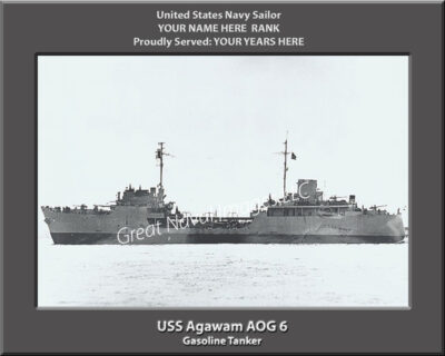 USS Agawam AOG 6 Personalized Photo