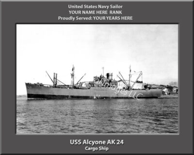 USS Alcyone AK 24 Personalized Photo