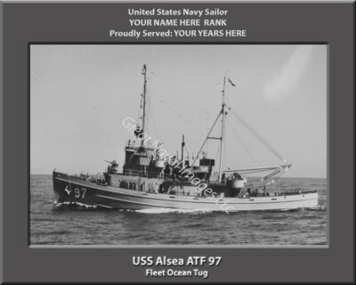 USS Alsea ATF 97 Personalized Photo