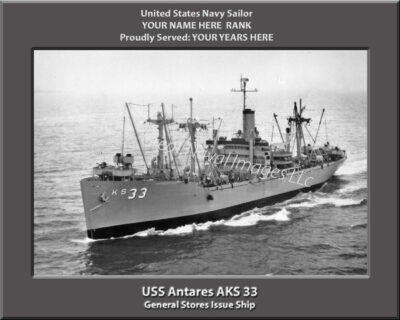 USS Antares AKS 33 Personalized Photo