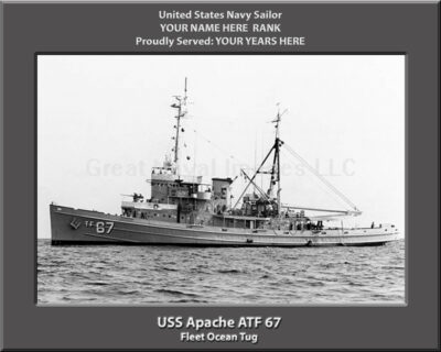 USS Apache ATF 67 Personalized Photo
