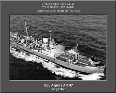USS Aquila AK 47 Personalized Photo