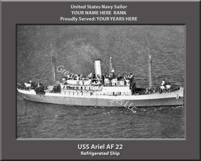 USS Ariel AF 22 Personalized Photo