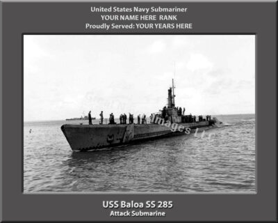 USS Balao SS 285 Personalized Photo