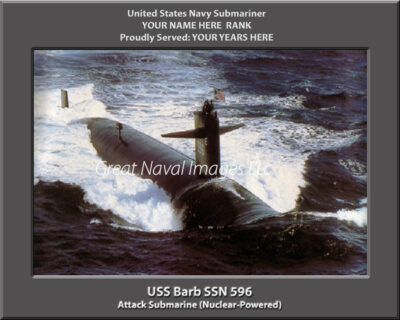 USS Barb SSN 596 Personalized Photo