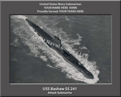 USS Bashaw SS 241 Personalized Photo