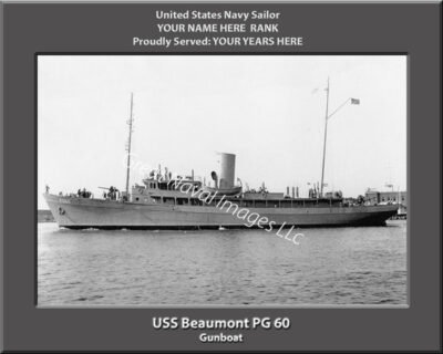 USS Beaumont PG 60 Personalized Photo