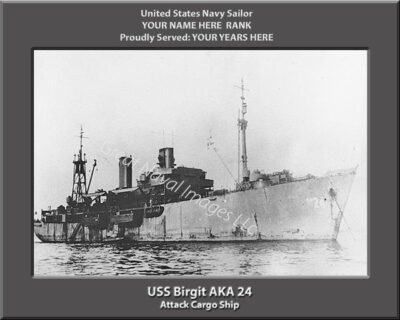 USS Birgit AKA 24 Personalized Photo