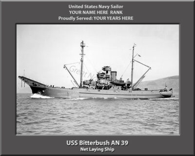 USS Bitterbush AN 39 Personalized Photo