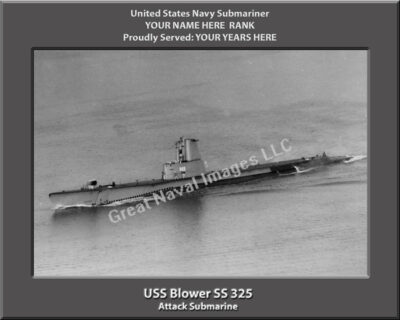 USS Blower SS 325 Personalized Photo