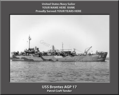 USS Brontes AGP 17 Personalized Photo