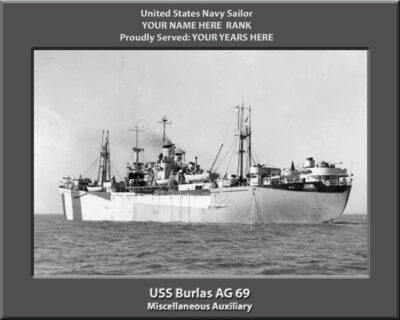 USS Burias AG 69 Personalized Photo