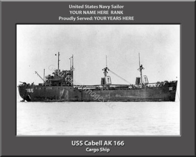 USS Cabell AK 166 Personalized Photo