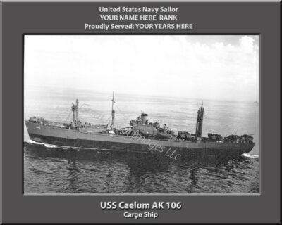 USS Caelum AK 106 Personalized Photo