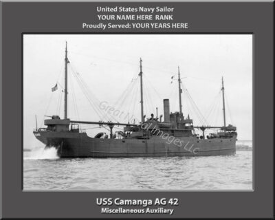 USS Camanga AG 42 Personalized Photo