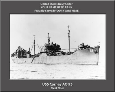 USS Carney AO 95 Personalized Photo