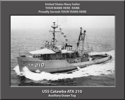USS Catawba ATA 210 Personalized Photo