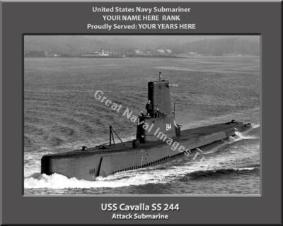 USS Cavalla SS 244 Personalized Photo