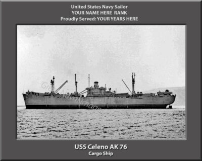 USS Celeno AK 76 Personalized Photo