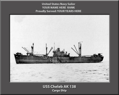 USS Cheleb AK 138 Personalized Photo