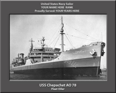 USS Chepachet AO 78 Personalized Photo