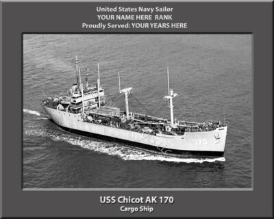 USS Chicot AK 170 Personalized PHoto