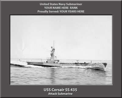 USS Corsair SS 435 Personalized Photo