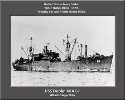 USS Duplin AKA 87 Personalized Photo