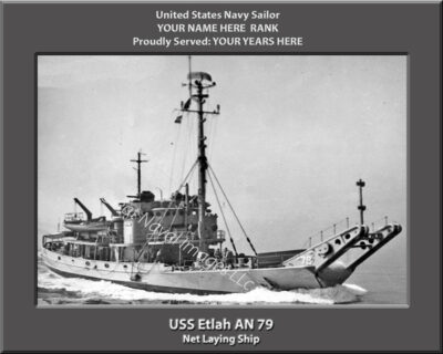 USS Etlah AN 79 Personalized Photo