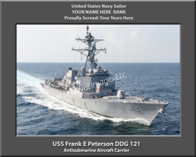 USS Frank E Peterson DDG 121 Personalized Navy Ship Photo